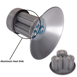 Disipador de calor sacado de aluminio anodizado negro plateado radial redondo de la forma